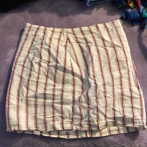 Pin striped pencil skirt